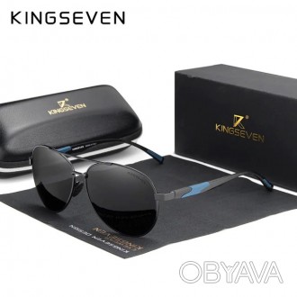 Оригінальні, поляризаційні, сонцезахисні окуляри KINGSEVEN для чоловіків мають н. . фото 1