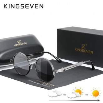 Оригінальні, фотохромні, сонцезахисні окуляри KINGSEVEN N7579 для чоловіків і жі. . фото 2