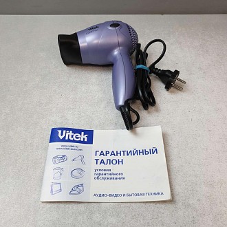 Фен Vitek VT-1320, потужність 1200 Вт, швидкостей: 1, температурних режимів: 1
В. . фото 3