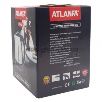 Чайник ATLANFA AT-H02 - простий, зручний та якісний електрочайник, який забезпеч. . фото 3