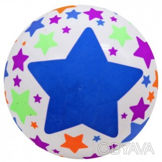 Яркий резиновый мячик с изображением звездочек порадует малыша. Хорошо подойдет . . фото 1