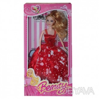 Уценка. Кукла "Beauty" в красном - Повреждена упаковка куколка с подвижными рука. . фото 1
