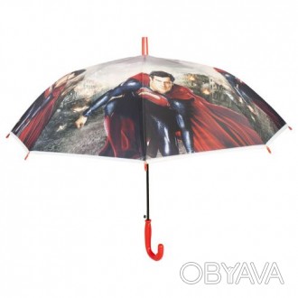 Уценка. Зонтик детский "Супермен" (согнута спица) Яркий, интересный детский зонт. . фото 1