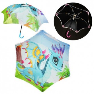 Уценка. Зонтик детский со светоотражающими элементами, вид 2 - шатается механизм. Борисполь. фото 1