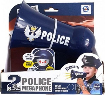 Уценка. Игрушка "Полицейский мегафон" (Не работает электроника) Игрушки "Полицей. . фото 1