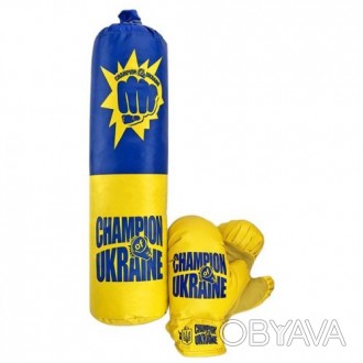 Уценка. Набор для бокса "Украина" (средний) (Порвана) Боксерский набор - это реа. . фото 1