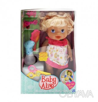 Уценка. Пупс-девочка с аксессуарами "Baby Alive" (Повреждена упаковка) Кукла тип. . фото 1