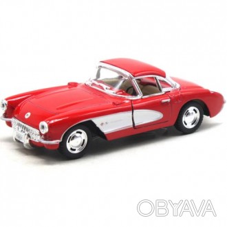 Машинка KINSMART "Chevrolet Classic Corvette 1957". Игрушка металлическая, инерц. . фото 1