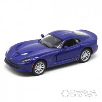Уценка. Машинка Kinsmart "2013 SRT Viper GTS" синяя (Существенно смят угол короб. . фото 1