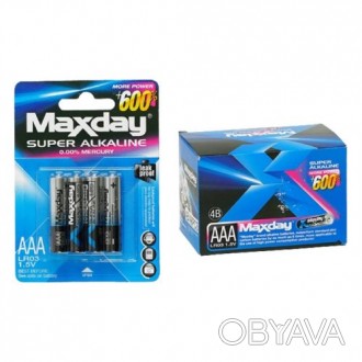 Батарейки "Maxday" Alkaline используются в устройствах, требующих питания от мин. . фото 1