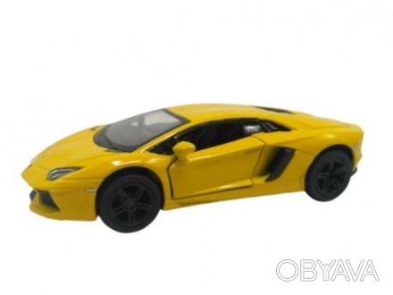 Уценка. Машинка KINSMART "Lamborghini Aventador LP 700-4" (желтая) Поврежденая у. . фото 1