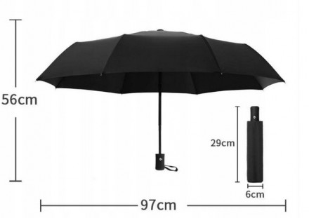 
Чоловіча парасолька автомат Malatec чорний 2023053406 Опис товару: Тип: доладни. . фото 8