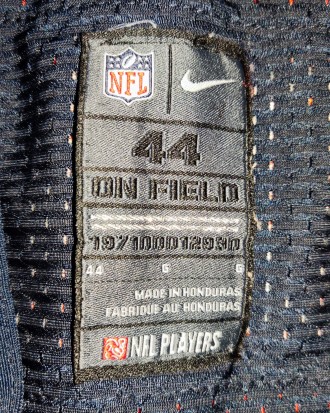 Футболка, jersey Nike NFL Chicago Bears, Robbie Gould, размер L/Xl, длина-80см, . . фото 9