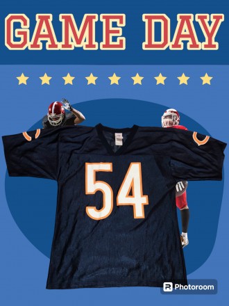 Футболка, jersey NFL Chicago Bears, Brian Urlacher, размер-М, длина-70см, под мы. . фото 2