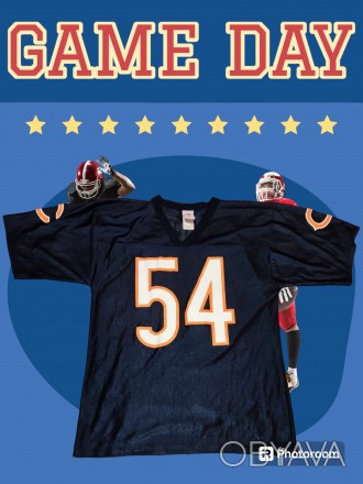 Футболка, jersey NFL Chicago Bears, Brian Urlacher, размер-М, длина-70см, под мы. . фото 1
