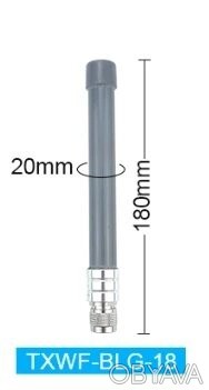 Антенна  2,4/5,2/5,8 ГГц 4 dBi 50 Вт CDEBYTE TXWF-BLG-18 водонепроницаемая, N-ma. . фото 1