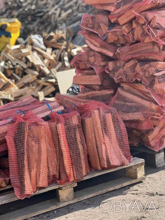 Продаж дров в сітках ( фрукт )Дніпро .В сітка 5 кг , 30-40 см .На мангал та барб. . фото 1