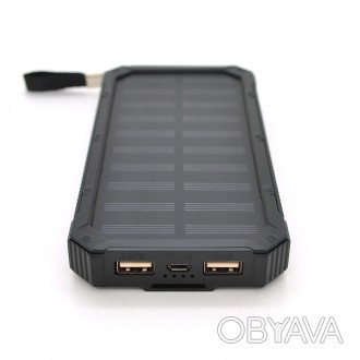 Портативний зарядний пристрій Power Bank Solar 30000 mAh – зовнішній акумулятор . . фото 1