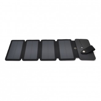 Solar panel 4 Foldings, built-in microUSB cable, Output: 5 /1 А(USB), plastic, Black, Corton box. Дніпро. фото 1 Solar panel 4 Foldings, built-in microUSB cable, Output: 5 /1 А(USB), plastic, Black, Corton box. Дніпро. фото 1