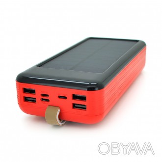 Power bank KKD-6W 60000 mAh Solar, flashlight, Input: 5V/2.1A(MicroUSB, TypeC, L