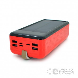 Power bank KKD-8W 80000 mAh Solar, flashlight, Input: 5V/2.1A(microUSB, TypeC, L