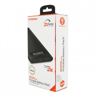 PowerBank Hypergear 16000mAh Fast Charge, 2*USB, Black, Q1. Дніпро. фото 1 PowerBank Hypergear 16000mAh Fast Charge, 2*USB, Black, Q1. Дніпро. фото 1