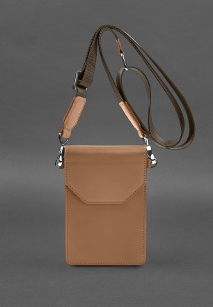 Шкіряна сумка-чохол для телефону maxi – це вишуканий аксесуар, що поєднує в собі. . фото 3