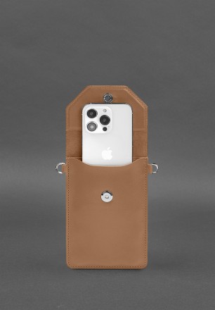 Шкіряна сумка-чохол для телефону maxi – це вишуканий аксесуар, що поєднує в собі. . фото 5