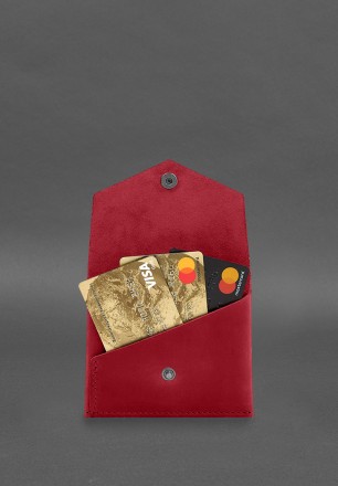 Шкіряний гаманець mini 3.0 (кард-кейс) Crazy Horse має лаконічний дизайн і прост. . фото 4