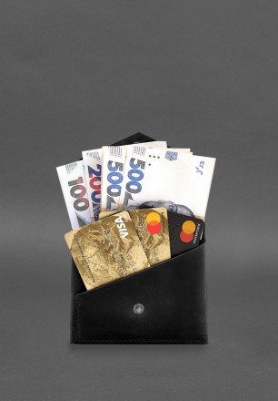 Шкіряний гаманець mini 3.0 (кард-кейс) Crazy Horse має лаконічний дизайн і прост. . фото 5