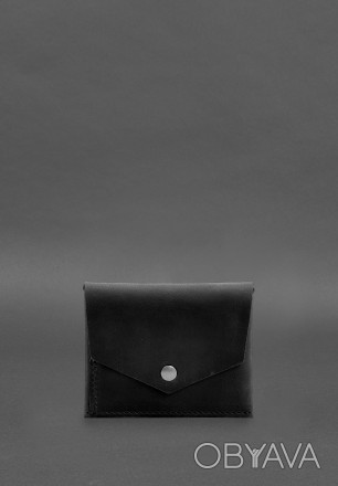 Шкіряний гаманець mini 3.0 (кард-кейс) Crazy Horse має лаконічний дизайн і прост. . фото 1