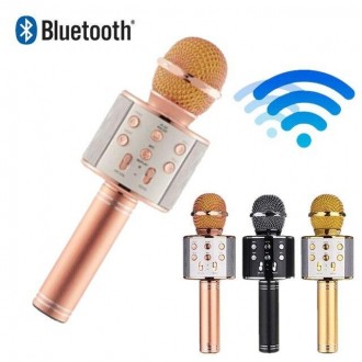 Беспроводной Bluetooth Караоке микрофон WS-858
Караоке Wester WS-858 улучшенная . . фото 4