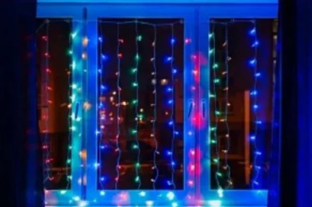 LED-гірлянда "Водоспад" — світлова завіса із заворожливим ефектом, що падає з ви. . фото 4
