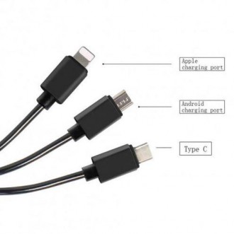 FM трансмітер MOD. CAR Q15 BT + кабель 3 в 1 (micro USB, Iphone, Type C) автомоб. . фото 5