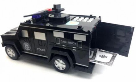 Электронная копилка-сейф с кодовым замком и отпечатком машинка Hummer Cach Truck. . фото 4