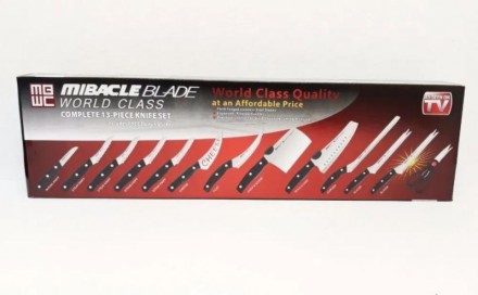 
Набор ножей 13 в 1 Mibacle Blade
Mibacle Blade — уникальный комплект ножей ново. . фото 4