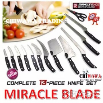 
Набор ножей 13 в 1 Mibacle Blade
Mibacle Blade — уникальный комплект ножей ново. . фото 1