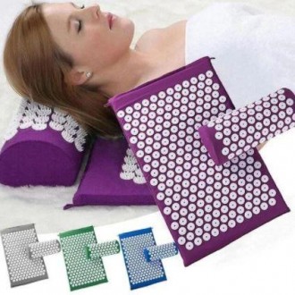 
Ортопедичний килимок масажний Acupressure mat з подушкою
 На перший погляд, кил. . фото 2