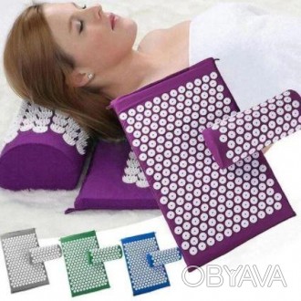 
Ортопедичний килимок масажний Acupressure mat з подушкою
 На перший погляд, кил. . фото 1