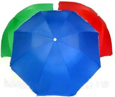 Складаний пляжний зонт з телескопічною ніжкою Umbrella Travel Pro, купол 2 метри. . фото 3