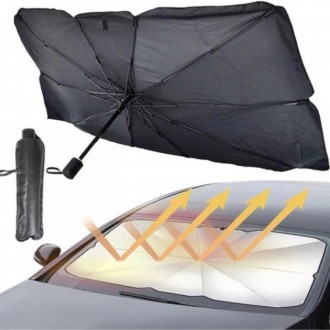 Новачка 2021 - Сонцезахисний Зонт для захисту від сонця і перегріва салону автом. . фото 2