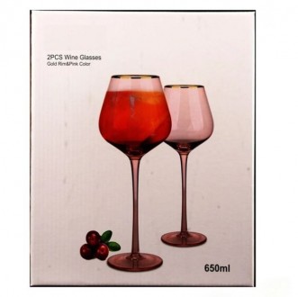 Характеристики Набір келихів для вина 2 шт. 650 мл 
Тип: келихи для вина;
Тип: з. . фото 3