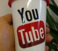 Стильный стакан с логотипом известной соц сети You Tube, . Оригинальный, практич. . фото 5