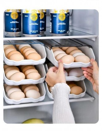 Преимущества:
Организованное хранение яиц.
Защита от повреждений.
Стильный белый. . фото 5