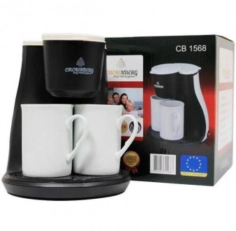Капельная кофеварка Crownberg CB-1568 кофе-машина - выручит Вас рано утром и сэк. . фото 3
