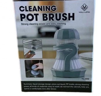 Щетка с дозатором моющего средства Cleaning pot brush
Возле кухонной раковины вс. . фото 5