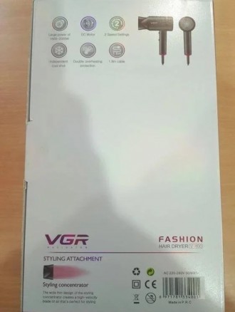 Профессиональный мощный фен VGR-V400
Преимущества товара:
Передовые технологичес. . фото 4