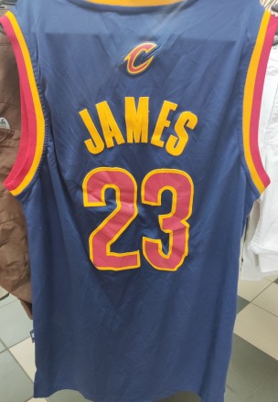 Баскетбольная майка Adidas NBA Cleveland Cavaliers, James, размер-S, длина сзади. . фото 9