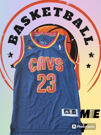 Баскетбольная майка Adidas NBA Cleveland Cavaliers, James, размер-S, длина сзади. . фото 2