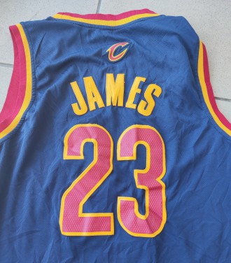 Баскетбольная майка Adidas NBA Cleveland Cavaliers, James, размер-S, длина сзади. . фото 7